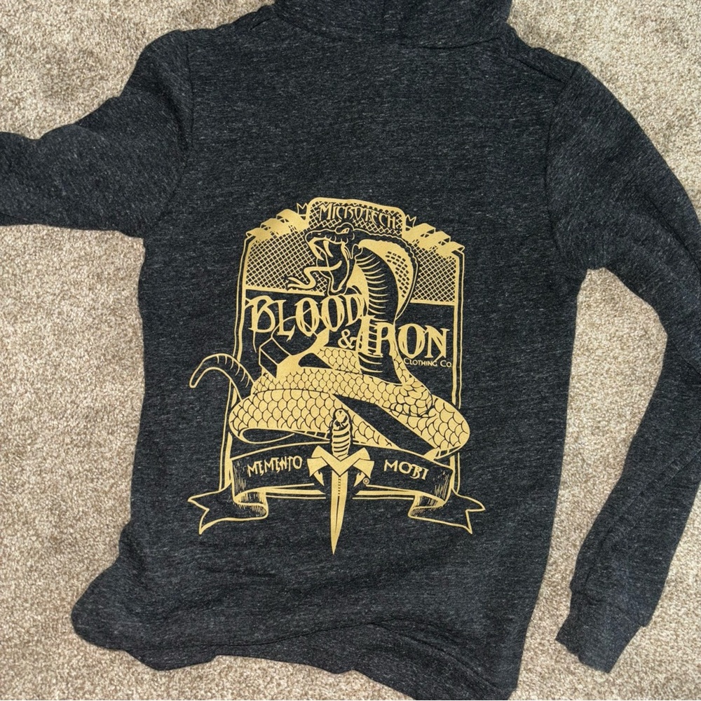 Microtech hoodie with Gold Graphic